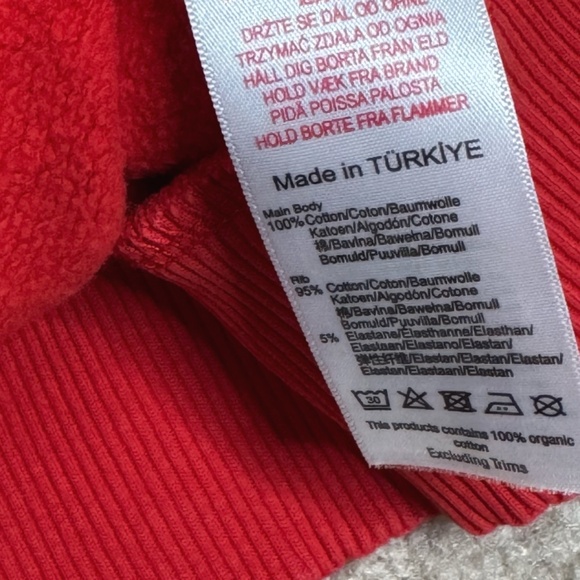 Damson Madder Sweatshirt Feminine Logo Self Tie Bow Back Red Worn In Look Size 8 - Picture 15 of 16